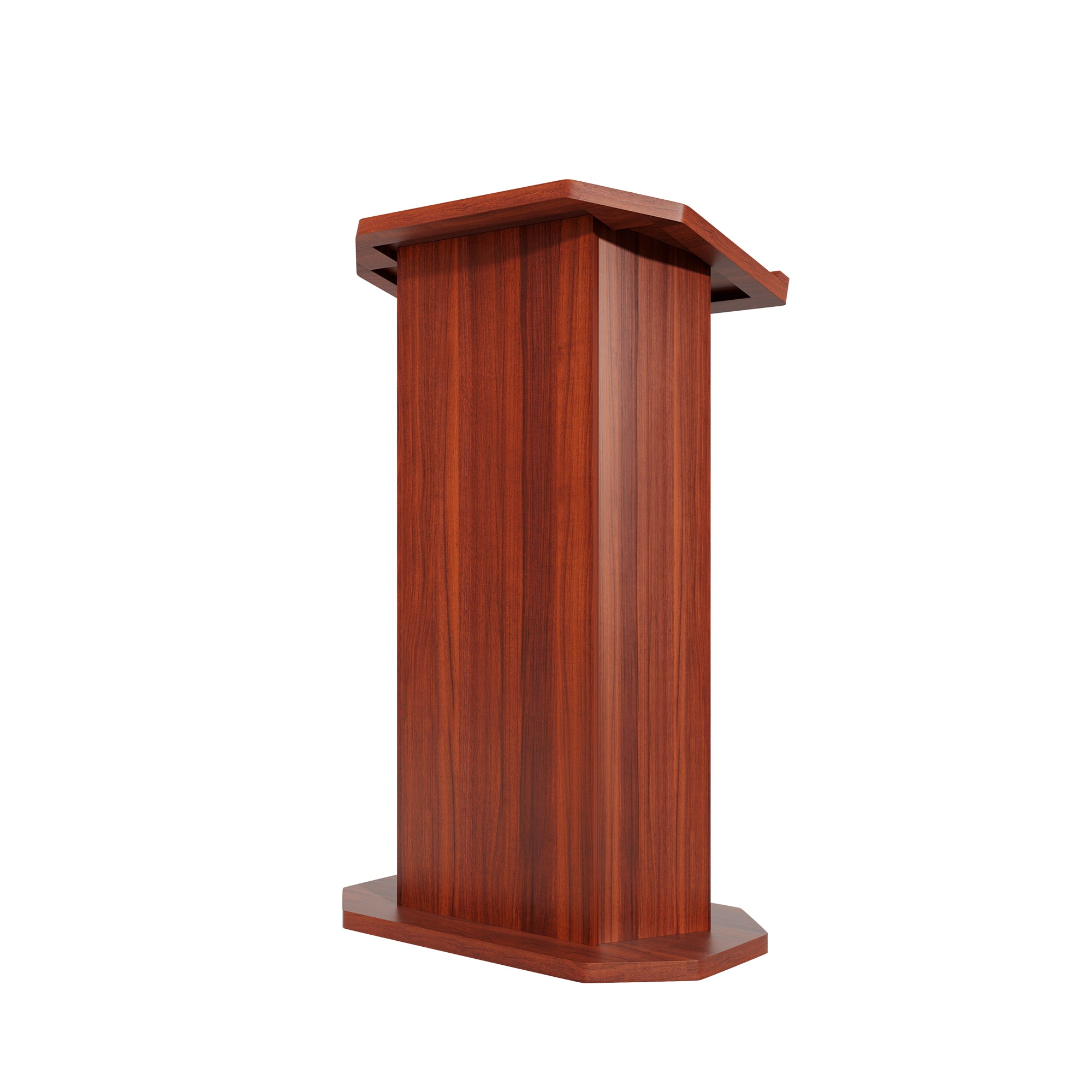 Haooyeah Lectern with Storage Shelf and Cable Management Hole, Stable Classroom Conference Podium