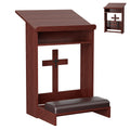 Haooyeah Foldable Kneeling Prayer Bench, Padded Kneeler, Tilted Tabletop, Storage Shelf, Reinforced Frame